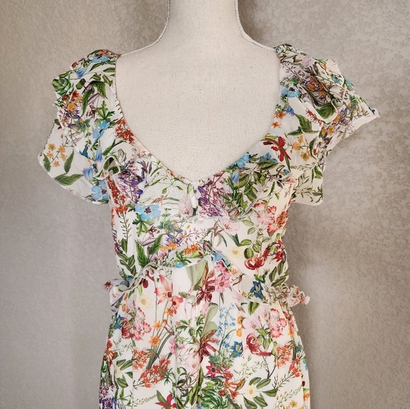 & Other Stories Floral Maxi Backless Dress - Picture 3 of 12